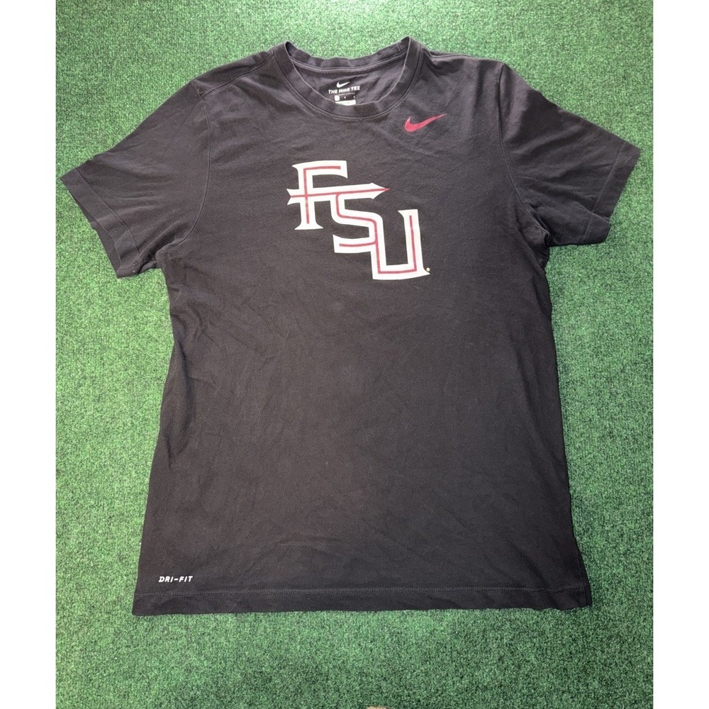 Nike Dri-FIT Florida State FSU Black T-Shirt Mens Size L